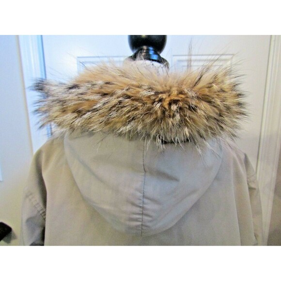 Vtg 70s 80s Woolrich Artic Parker Hooded Coyote Fur Trim Wool Lined Jacket M/L - Picture 5 of 8